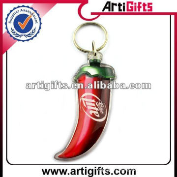 Newest style chilli shape acrylic cube key chain